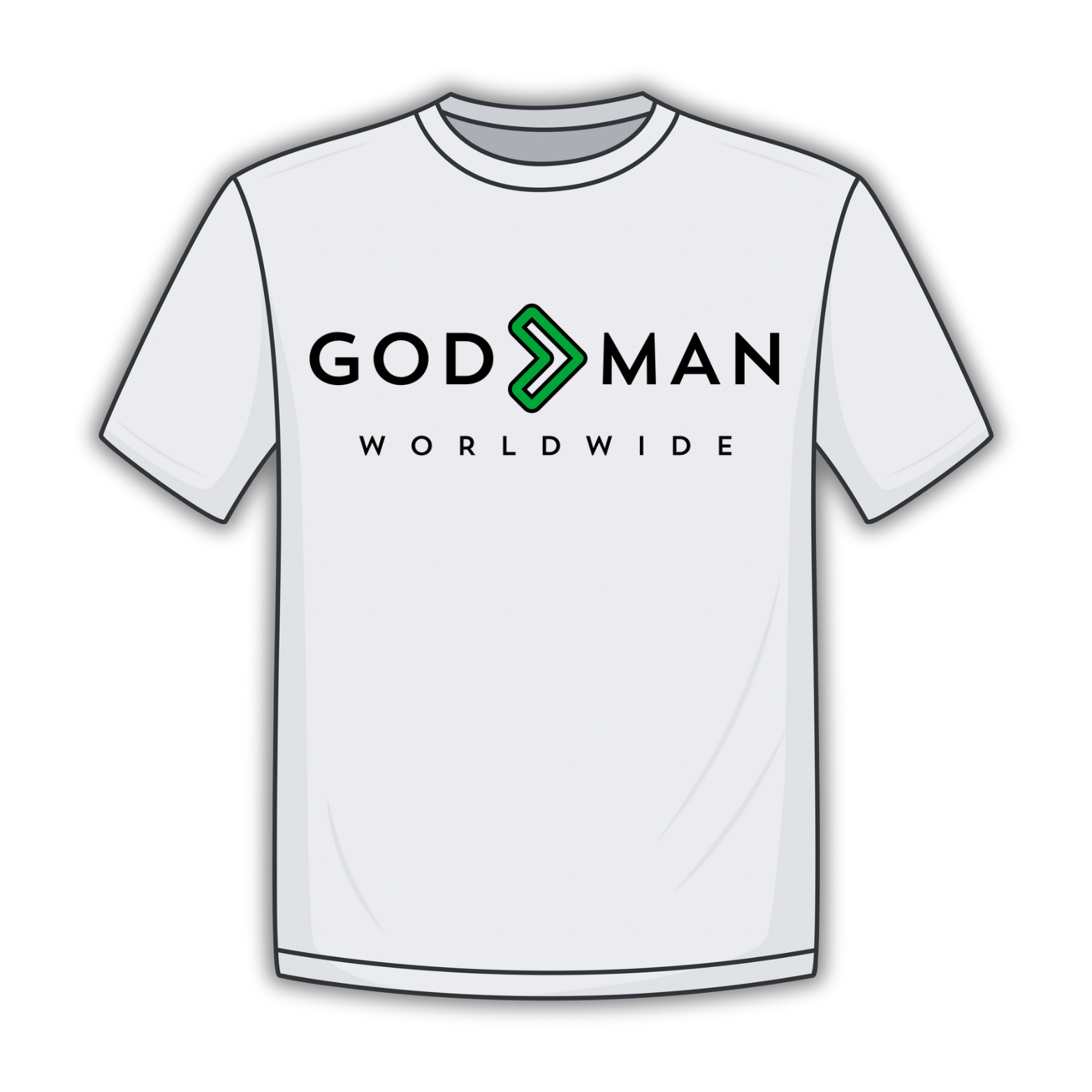 GIGTM White Tee (Prosperity Green)