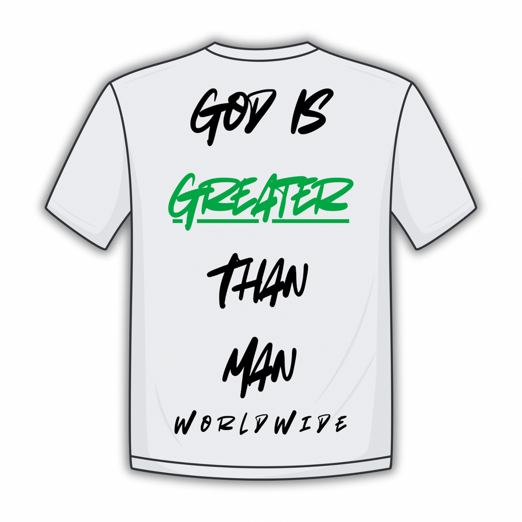 GIGTM White Tee (Prosperity Green)