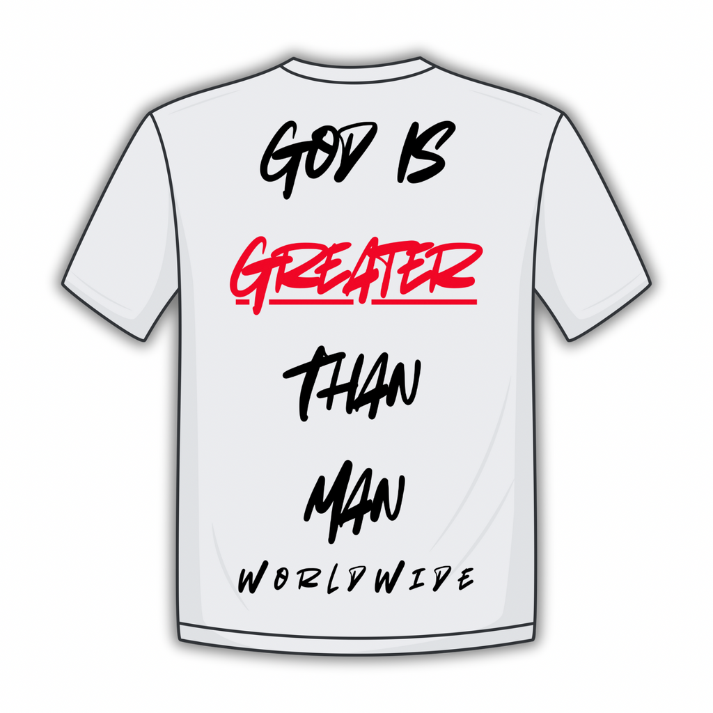 GIGTM White Tee (Passion Red)