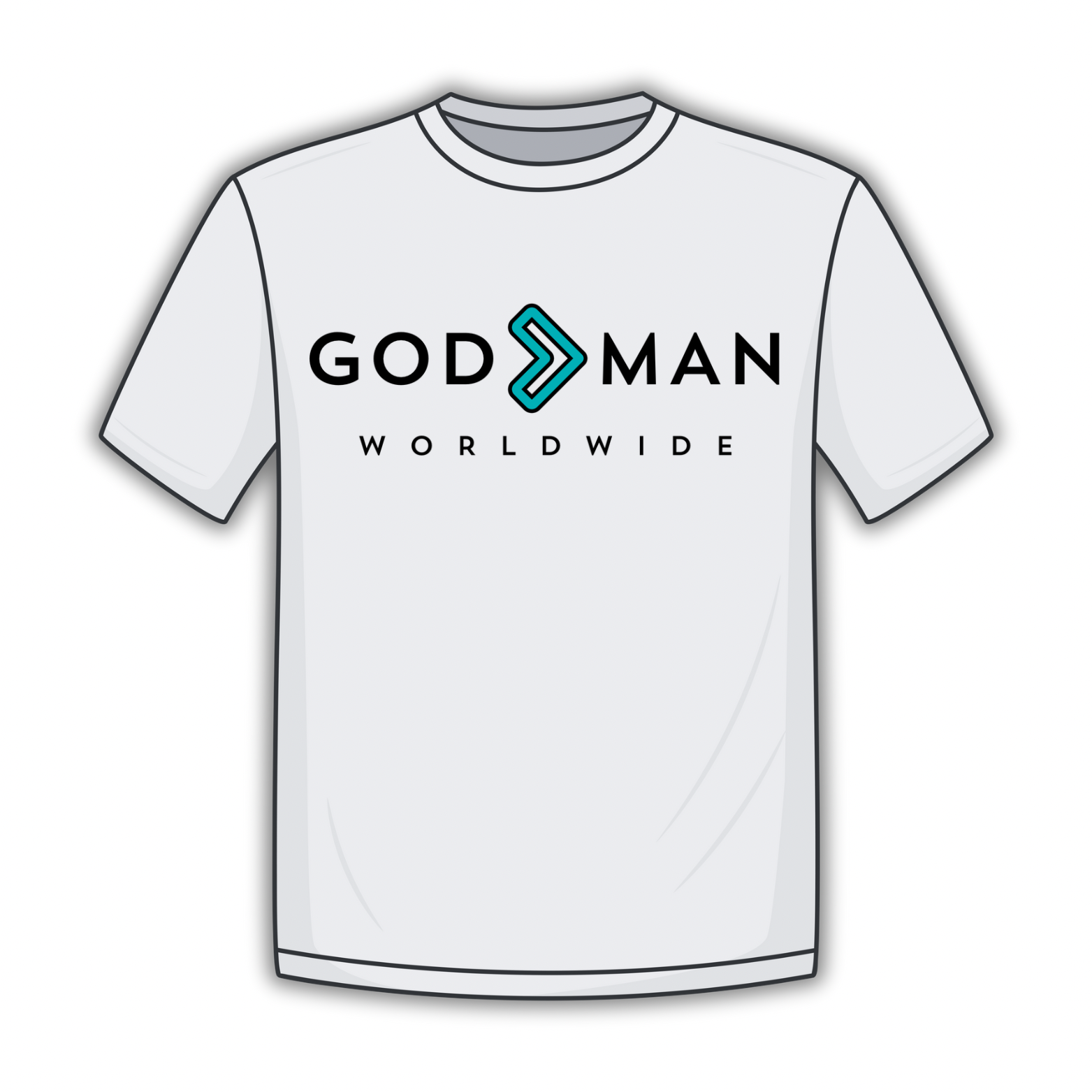 GIGTM White Tee (Tropical Turquoise)